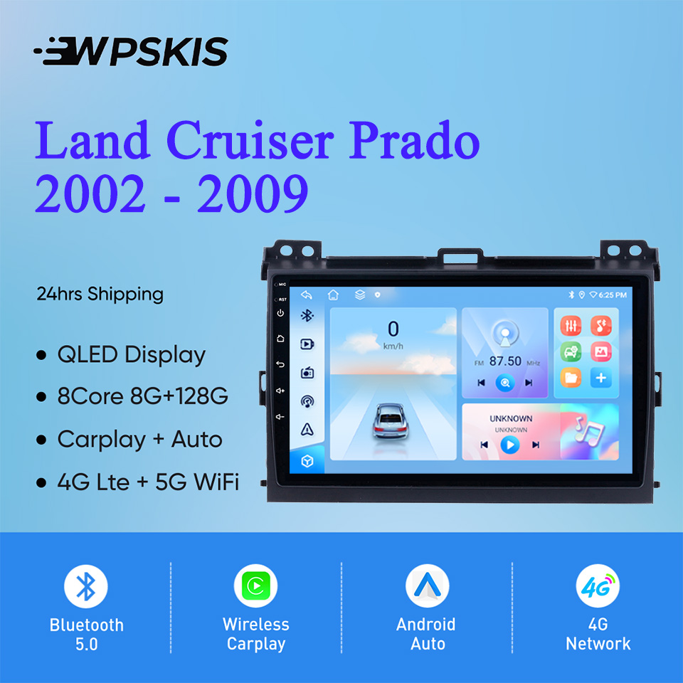 Audio Music India - 8Core Android 14 8G+128G For Toyota