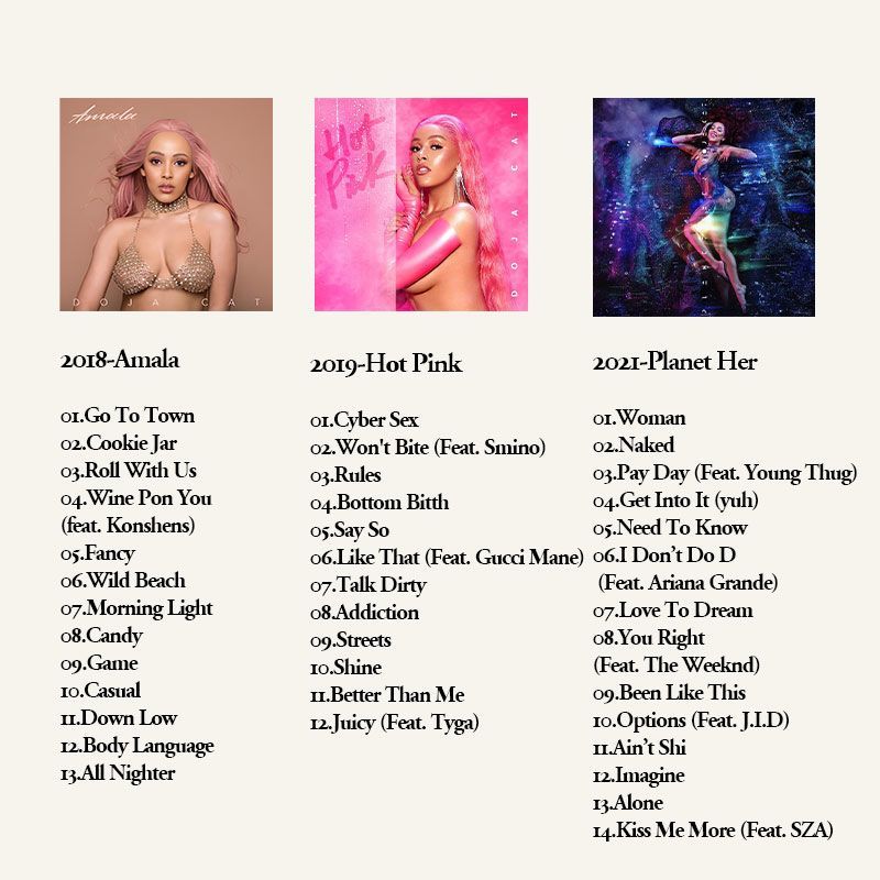 Doja Cat 6CD Music Album Colle - Audio Music For recension och pris