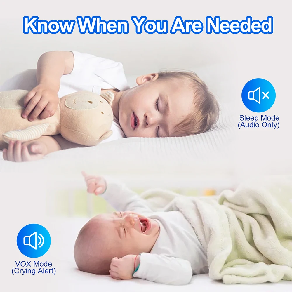 7.0'' Video Baby Monitor 720P  - Zoom Audio Music recension och pris