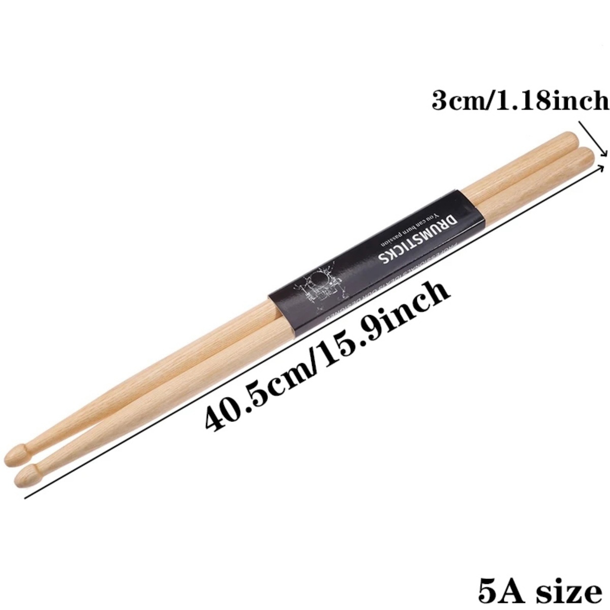 Miwayer 1/2/3/4/5Pcs Maple Dru - Drum Stick 5A recension och pris