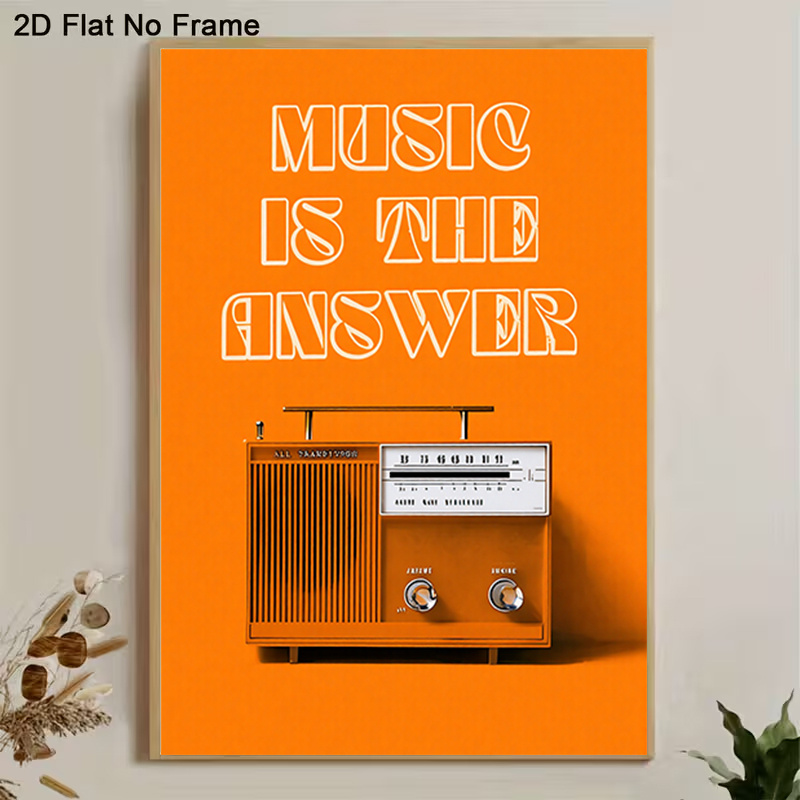Vintage Radio Wall Art Framele - Audio Music For Background recension och pris