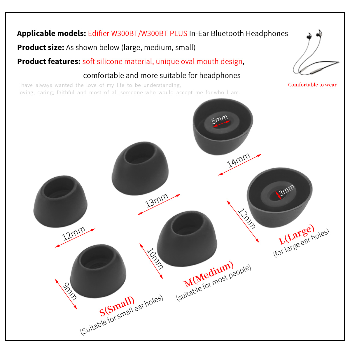 6Pcs Silicone Ear Tips for Edi - Anker Speaker Soundcore Boom 2 recension och pris