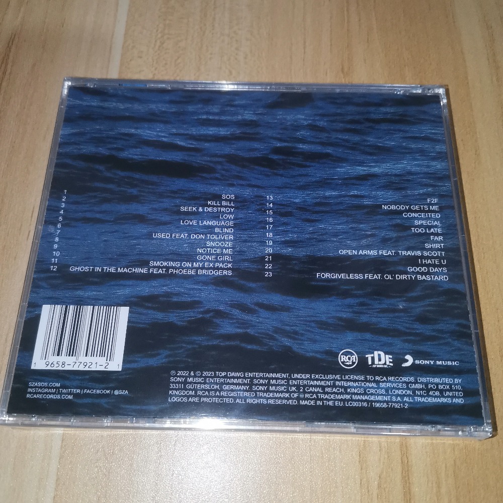 SZA SOS CD R&B Pop Soul Music  - Music Song Audio recension och pris