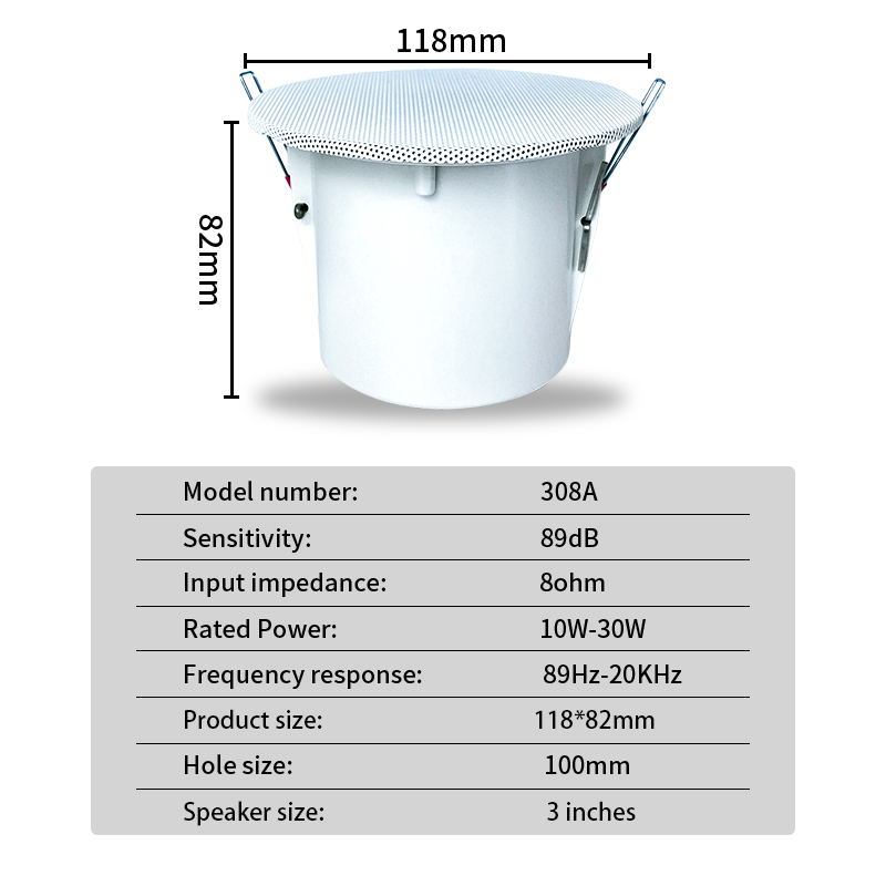3 inch 8Ohm Surround Sound Spe - Audio Music For Background recension och pris