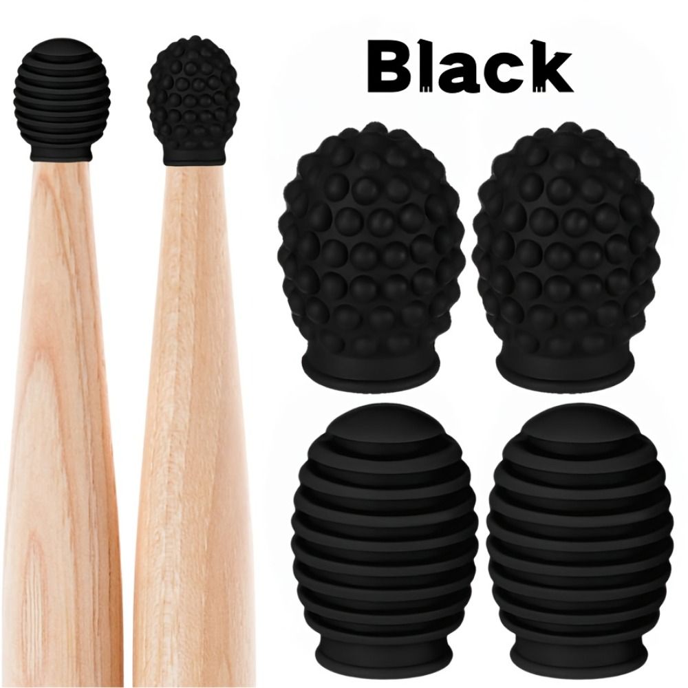 2Pcs Silicone Drum Mute Weaken - Drum Stick 5A recension och pris