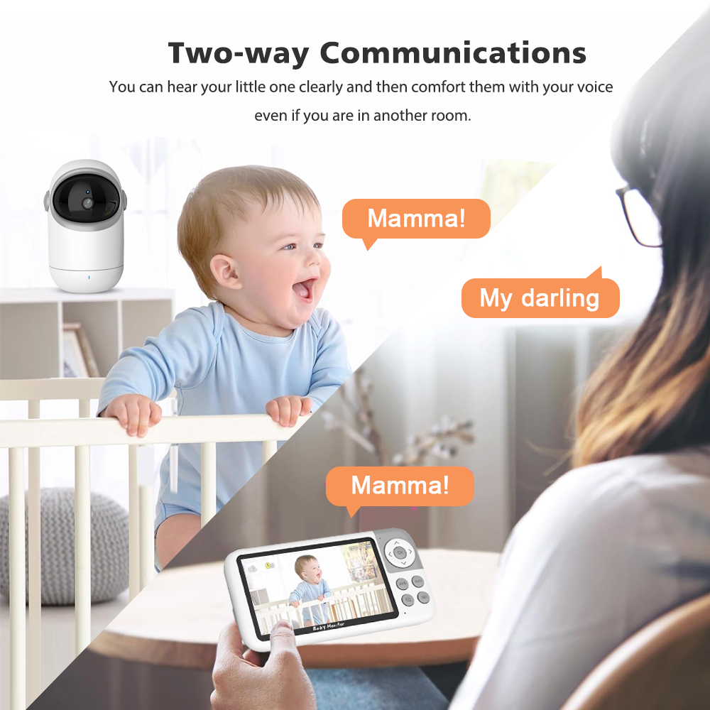 Baby Monitor Pan Tilt Security - Zoom Audio Music recension och pris