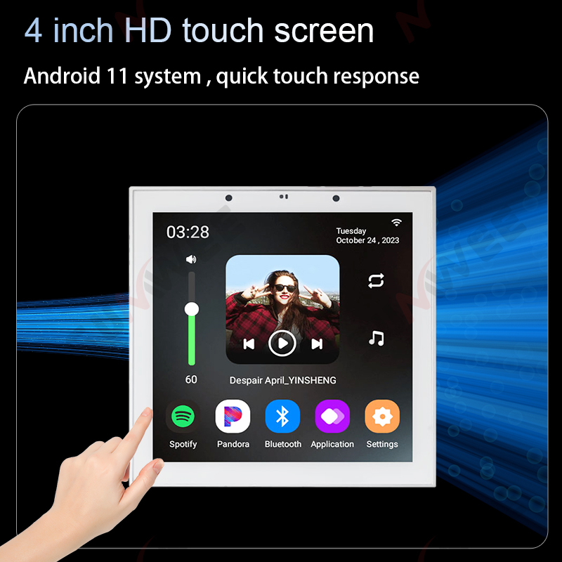 TUYA Smart Home 4 Inch Android - Audio Music For Background recension och pris