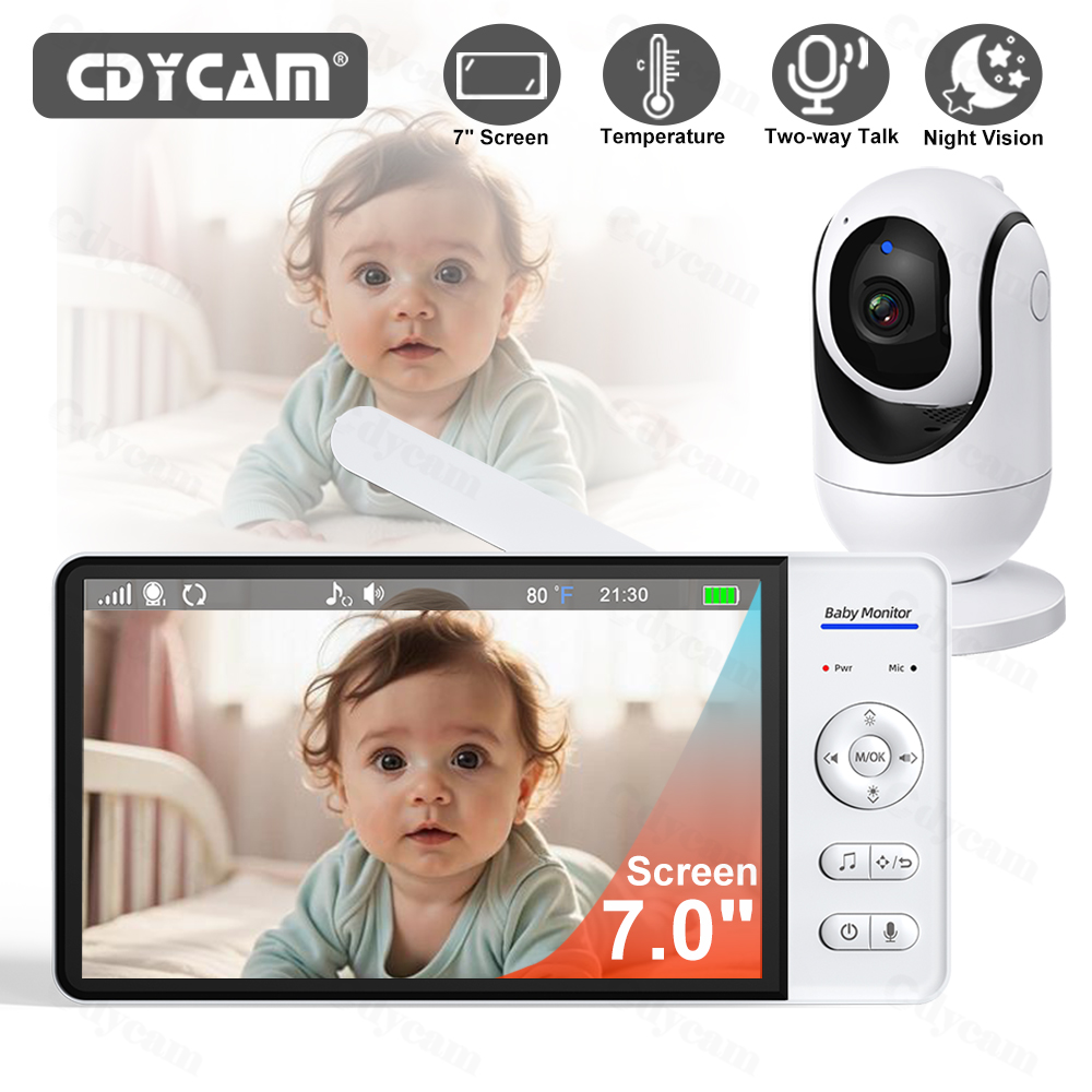 7 Inch Video Baby Monitor Nigh - Zoom Audio Music recension och pris