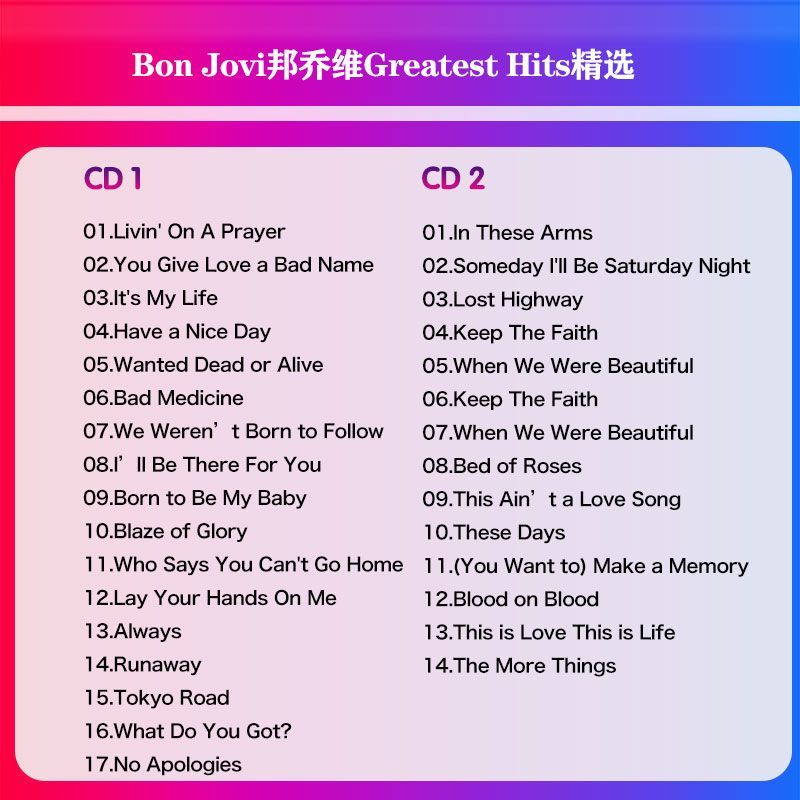 Bon Jovi Greatest Hits Collect - Audio Music To Lyrics recension och pris