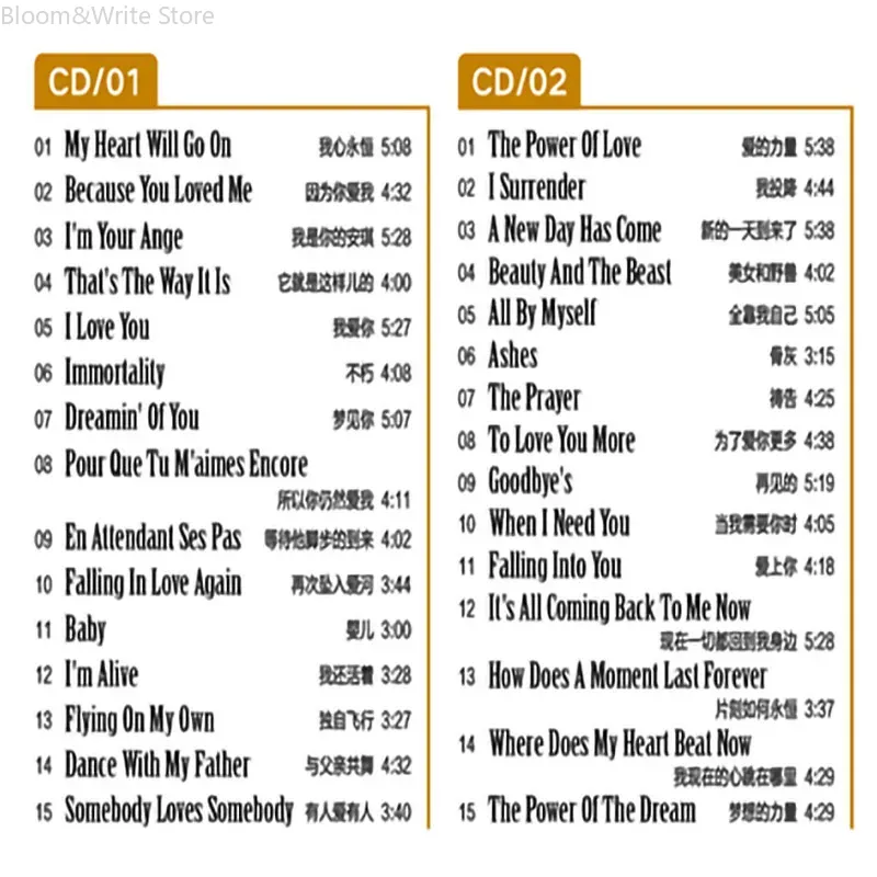 Classic Celine  Love Song Coll - Music Song Audio recension och pris