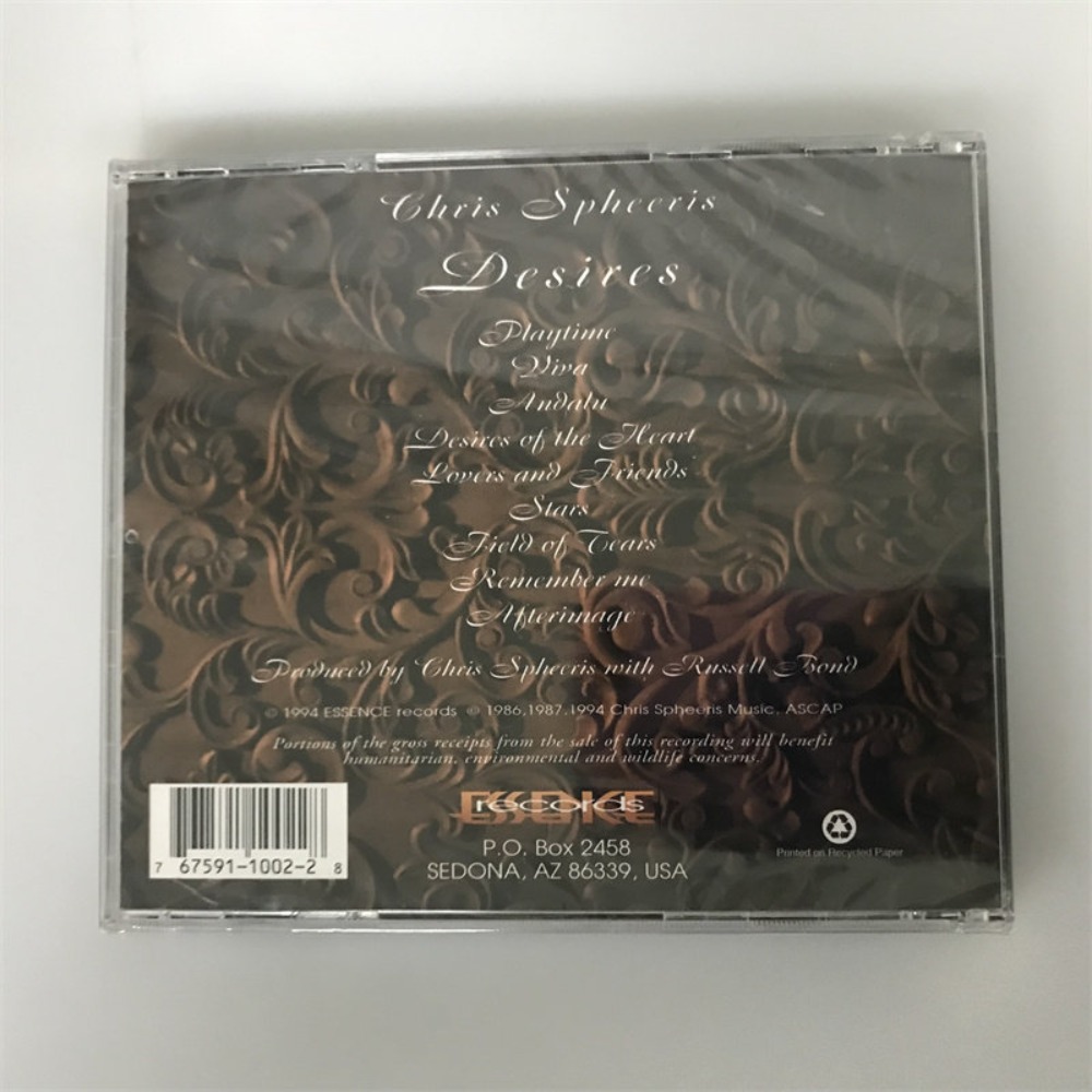CD 'Desires' Chris Spheeris Mu - Audio Music For recension och pris