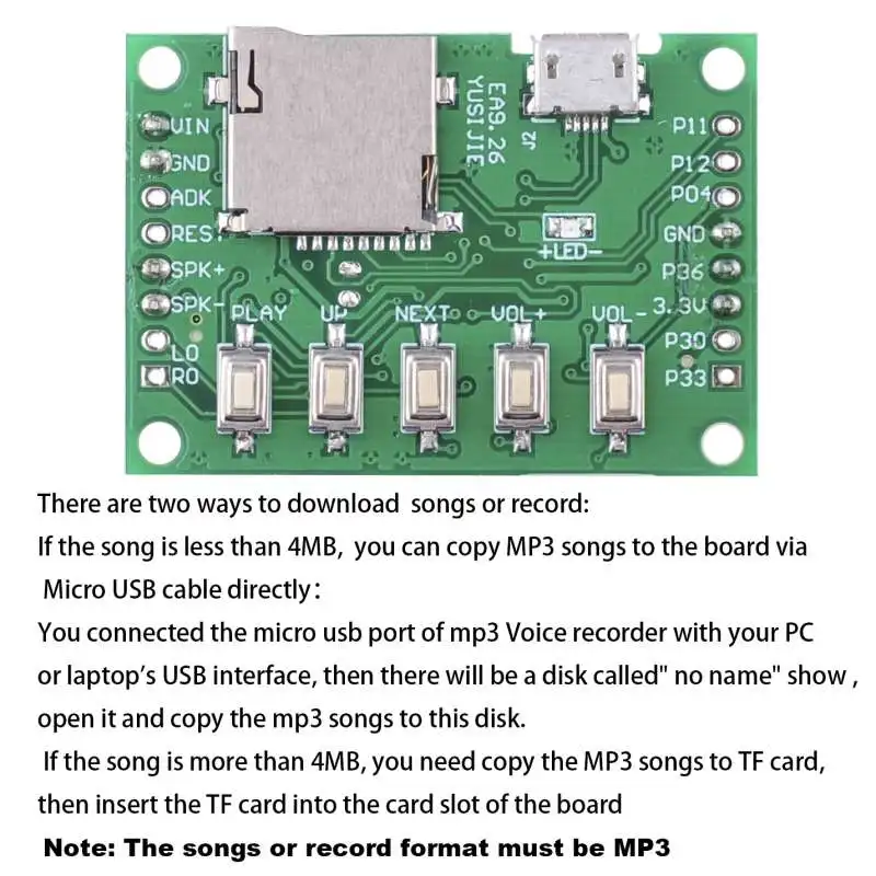 RCmall MP3 Voice Module Kit We - Audio Music Mp3 Download recension och pris
